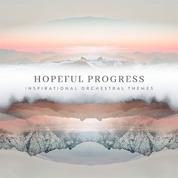 Hopeful Progress in text is overlaid on a neutral mountainous background